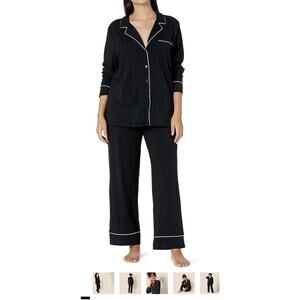 Amazon Essentials Women’s Pajama Set Long Sleeve Shirt & Full- Length Bottom M